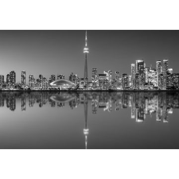 Lais Puzzle - Skyline von Toronto am Morgen in schwarz weiß - 2.000 Teile