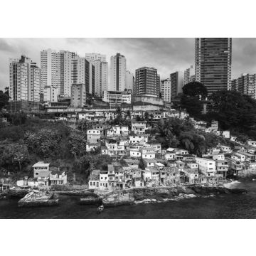 Lais Puzzle - Favelas in der Stadt Salvador, Bahia, Brasilien in schwarz weiß - 500, 1.000 & 2.000 Teile