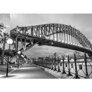 Lais Puzzle - Sydney Harbour Bridge bei einem wunderschönen Sonnenuntergang, NSW - Australien in schwarz weiß - 500, 1.000 & 2.000 Teile