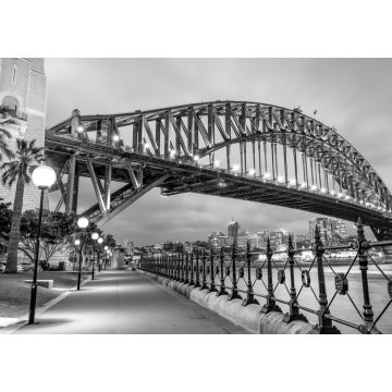 Lais Puzzle - Sydney Harbour Bridge bei einem wunderschönen Sonnenuntergang, NSW - Australien in schwarz weiß - 1.000 Teile