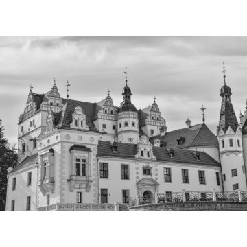 Lais Puzzle - Schloss Boitzenburg in der Uckermark bei Templin in Brandenburg in schwarz weiß - 1.000 Teile
