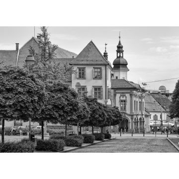 Lais Puzzle - Platz am Rathaus von Maribor, Slowenien in schwarz weiß - 1.000 Teile
