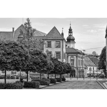 Lais Puzzle - Platz am Rathaus von Maribor, Slowenien in schwarz weiß - 2.000 Teile