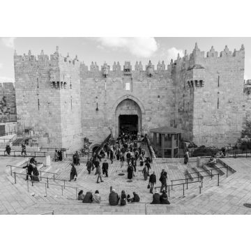 Lais Puzzle - Das Damaskustor in Jerusalem in schwarz weiß - 500, 1.000 & 2.000 Teile
