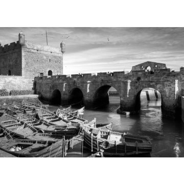 Lais Puzzle - Marokko - Essaouira in schwarz weiß - 500, 1.000 & 2.000 Teile