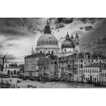 Lais Puzzle - Venedig großen Kanal und Kirche erstaunlichen Hintergrund in schwarz weiß - 2.000 Teile