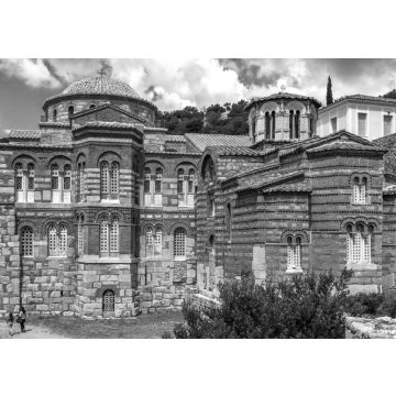 Lais Puzzle - Hosios Loukas, ein mittelbyzantinisches griechisch-orthodoxes Kloster, das zum UNESCO-Weltkulturerbe gehört, in der Region Böotien, Mittelgriechenland in schwarz weiß - 500, 1.000 & 2.000 Teile