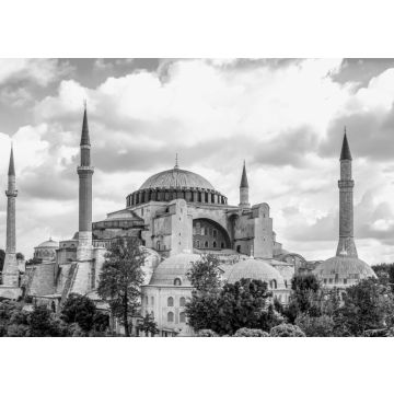 Lais Puzzle - Architektur und Hagia Sophia Museum an einem sonnigen Tag in Eminonu, istanbul, Türkei in schwarz weiß - 500, 1.000 & 2.000 Teile