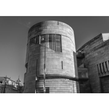 Lais Puzzle - Außenansicht des National Museum of Scotland in Edinburgh, Schottland, UK in schwarz weiß - 500, 1.000 & 2.000 Teile