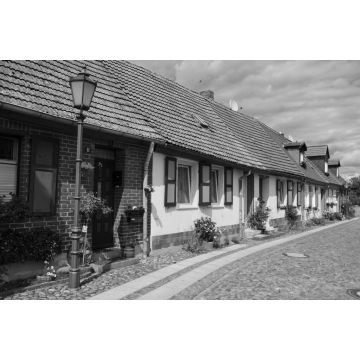 Lais Puzzle - Kleiner Graben in Wittstock/Dosse - Wittstock in Brandenburg in schwarz weiß - 2.000 Teile