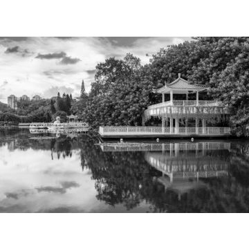 Lais Puzzle - Lizhi Park, Shenzhen Stadt, Provinz Guangdong, China in schwarz weiß - 500, 1.000 & 2.000 Teile