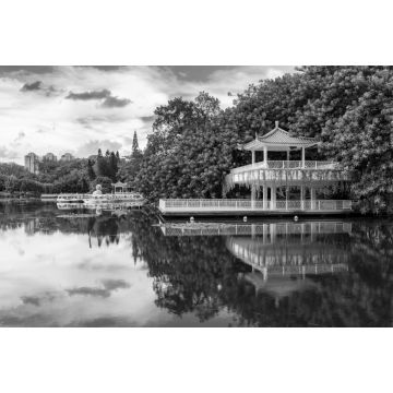 Lais Puzzle - Lizhi Park, Shenzhen Stadt, Provinz Guangdong, China in schwarz weiß - 2.000 Teile