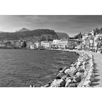 Lais Puzzle - Lago di Garda Stadt Torbole in schwarz weiß - 500, 1.000 & 2.000 Teile