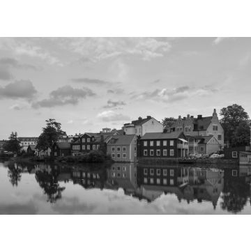 Lais Puzzle - Ein Blick auf den alten Teil von Eskilstuna, Schweden in schwarz weiß - 500, 1.000 & 2.000 Teile