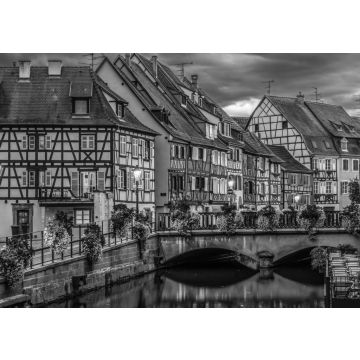 Lais Puzzle - Altstadt von Colmar, der Hauptstadt des elsässischen Weins, Haut-Rhin, Frankreich in schwarz weiß - 500, 1.000 & 2.000 Teile