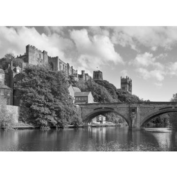 Lais Puzzle - Schloss Durham und Kathedrale Framwellgate Bridge England in schwarz weiß - 500, 1.000 & 2.000 Teile