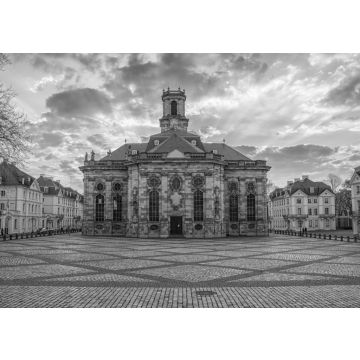 Lais Puzzle - Ludwigskirche - Saarbrücken - Saarland in schwarz weiß - 500, 1.000 & 2.000 Teile