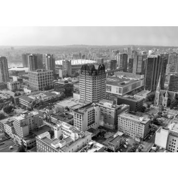 Lais Puzzle - Skyline von Vancouver Downtown vom Dach der Stadt aus, British Columbia, Kanada in schwarz weiß - 500, 1.000 & 2.000 Teile