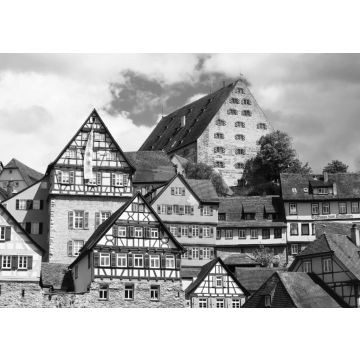 Lais Puzzle - Schwäbisch Hall, Baden Württemberg, Deutschland in schwarz weiß - 500, 1.000 & 2.000 Teile