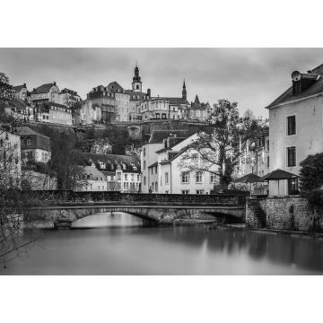 Lais Puzzle - The Grund in Luxembourg City in schwarz weiß - 1.000 Teile