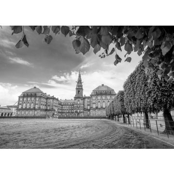 Lais Puzzle - Schloss Christiansborg, Kopenhagen, Dänemark in schwarz weiß - 500, 1.000 & 2.000 Teile