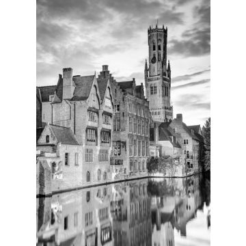 Lais Puzzle - Belfried, Brügge, Belgien in schwarz weiß - 500, 1.000 & 2.000 Teile