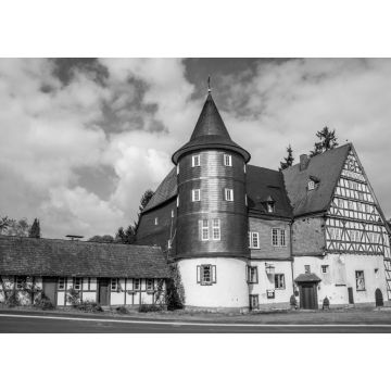 Lais Puzzle - Schloss Junkernhees in Kreuztal in schwarz weiß - 1.000 Teile
