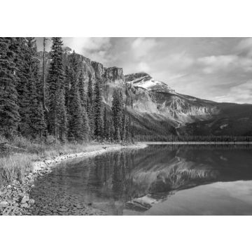 Lais Puzzle - Herbstwanderung um den Emerald Lake im Yoho National Park in schwarz weiß - 500, 1.000 & 2.000 Teile
