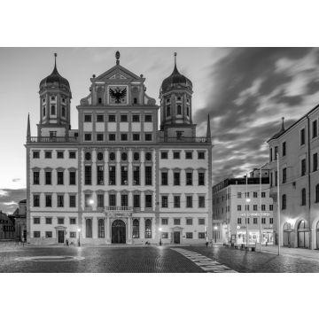 Lais Puzzle - Rathaus Augsburg in schwarz weiß - 500, 1.000 & 2.000 Teile