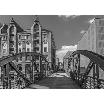 Lais Puzzle - Speicherstadt in Hamburg in schwarz weiß - 500, 1.000 & 2.000 Teile