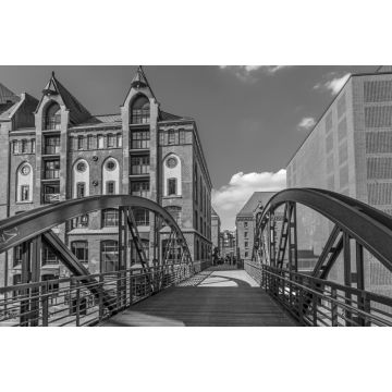 Lais Puzzle - Speicherstadt in Hamburg in schwarz weiß - 2.000 Teile