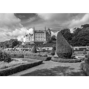 Lais Puzzle - Dunrobin Castle ist das nördlichste schottische Schloss, Sutherland, Schottland, Großbritannien in schwarz weiß - 500, 1.000 & 2.000 Teile