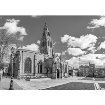 Lais Puzzle - Kathedrale in Leicester, England in schwarz weiß - 500, 1.000 & 2.000 Teile