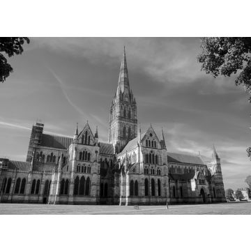 Lais Puzzle - Kathedrale von Salisbury, England in schwarz weiß - 500, 1.000 & 2.000 Teile