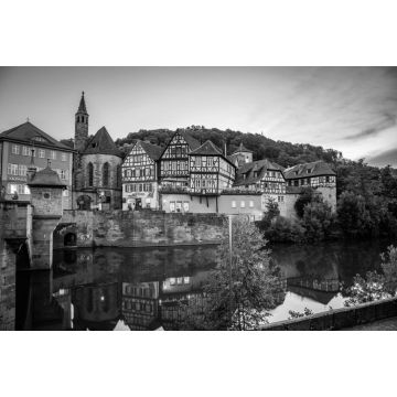 Lais Puzzle - Schwäbisch Hall in schwarz weiß - 2.000 Teile