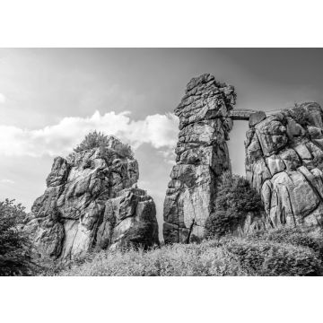 Lais Puzzle - Externsteine im Teutoburger Wald, Deutschland in schwarz weiß - 500, 1.000 & 2.000 Teile
