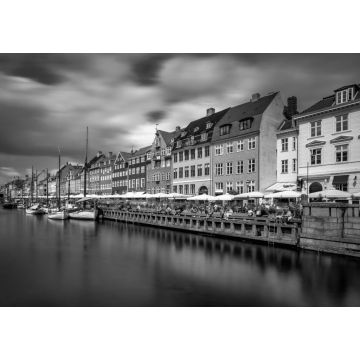 Lais Puzzle - Nyhavn-Kanal in Kopenhagen in schwarz weiß - 1.000 Teile