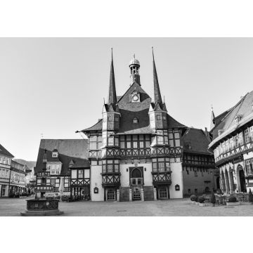 Lais Puzzle - Wernigerode im Harz in schwarz weiß - 500, 1.000 & 2.000 Teile