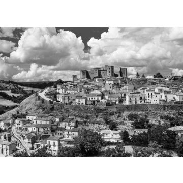 Lais Puzzle - Schöne mittelalterliche Dörfer (Borgo) Italiens - malerische Melfi in der Basilikata in schwarz weiß - 500, 1.000 & 2.000 Teile