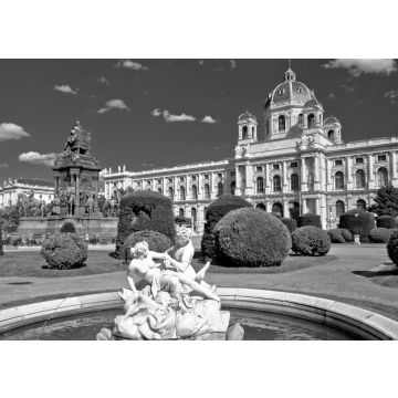 Lais Puzzle - Maria Theresien Platz in Wien Architektur und Naturansicht in schwarz weiß - 500, 1.000 & 2.000 Teile