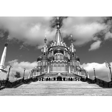 Lais Puzzle - Kathedrale von Izhevsk, Republik Udmurtien, Russland in schwarz weiß - 500, 1.000 & 2.000 Teile