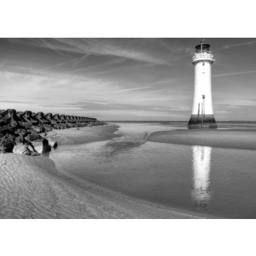 Lais Puzzle - Leuchtturm in New Brighton, England in schwarz weiß - 500, 1.000 & 2.000 Teile