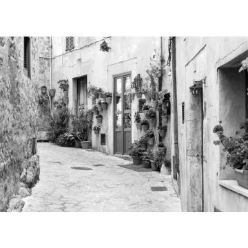 Lais Puzzle - Valldemossa - altes Bergdorf auf Mallorca in schwarz weiß - 500, 1.000 & 2.000 Teile