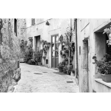 Lais Puzzle - Valldemossa - altes Bergdorf auf Mallorca in schwarz weiß - 2.000 Teile