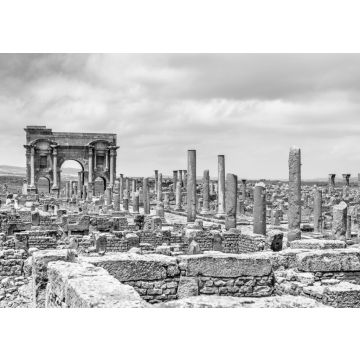 Lais Puzzle - Timgad, Ruinen einer römisch-berberischen Stadt in Algerien in schwarz weiß - 500, 1.000 & 2.000 Teile