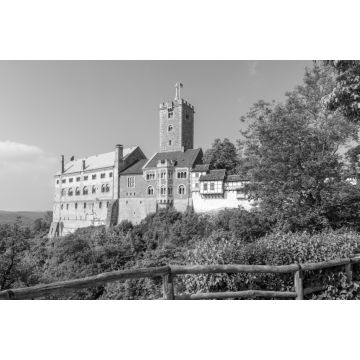 Lais Puzzle - Die Wartburg in der Lutherstadt Eisenach, Thüringen in schwarz weiß - 2.000 Teile