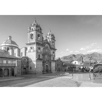 Lais Puzzle - Die Plaza de Armas in Cusco, das Wahrzeichen von Peru in schwarz weiß - 1.000 Teile