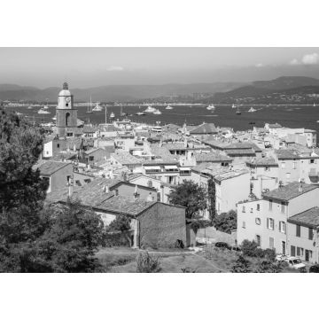 Lais Puzzle - Altstadt von St. Tropez in der Provence, Frankreich in schwarz weiß - 500, 1.000 & 2.000 Teile