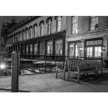 Lais Puzzle - Die River Street in Savannah, Georgia in schwarz weiß - 500, 1.000 & 2.000 Teile