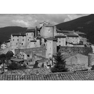 Lais Puzzle - Vallo di Nera über dem Neratal, Umbrien in schwarz weiß - 500, 1.000 & 2.000 Teile